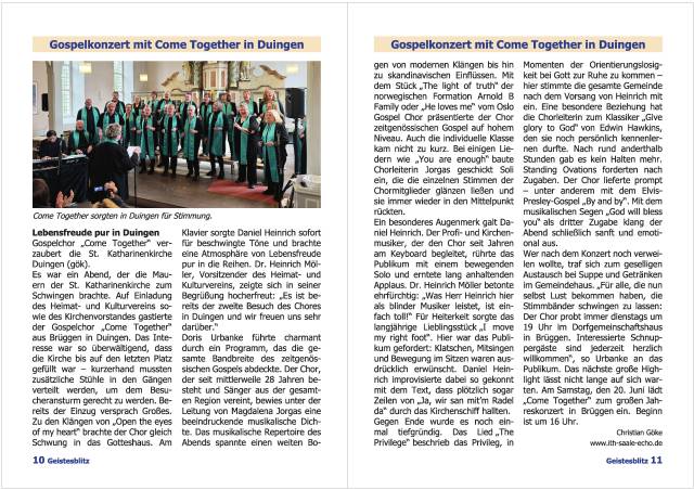 Gemeindebrief Juni - August 2026