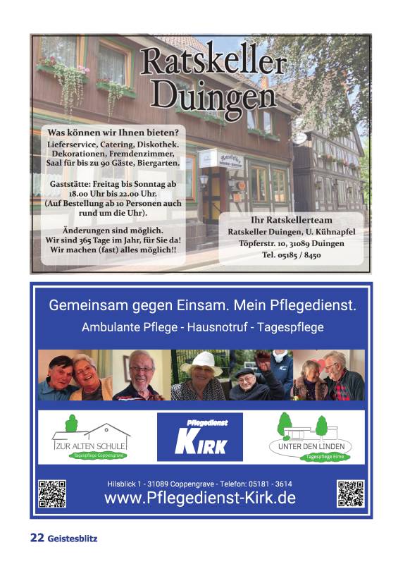 Gemeindebrief Juni - August 2026