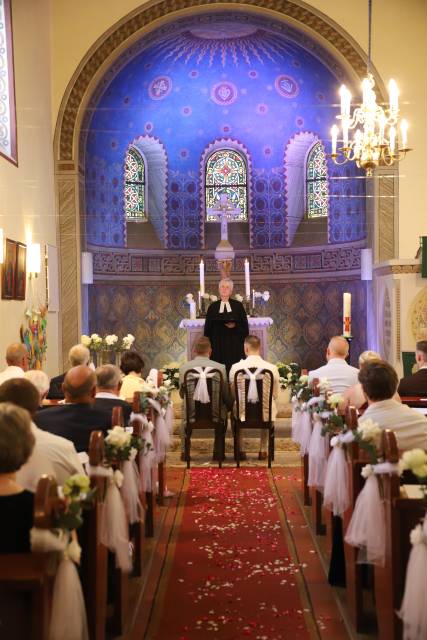 Hochzeit von Leon Jonas Metze-Bolte und Maximilian Metze-Bolte in der St. Franziskuskirche